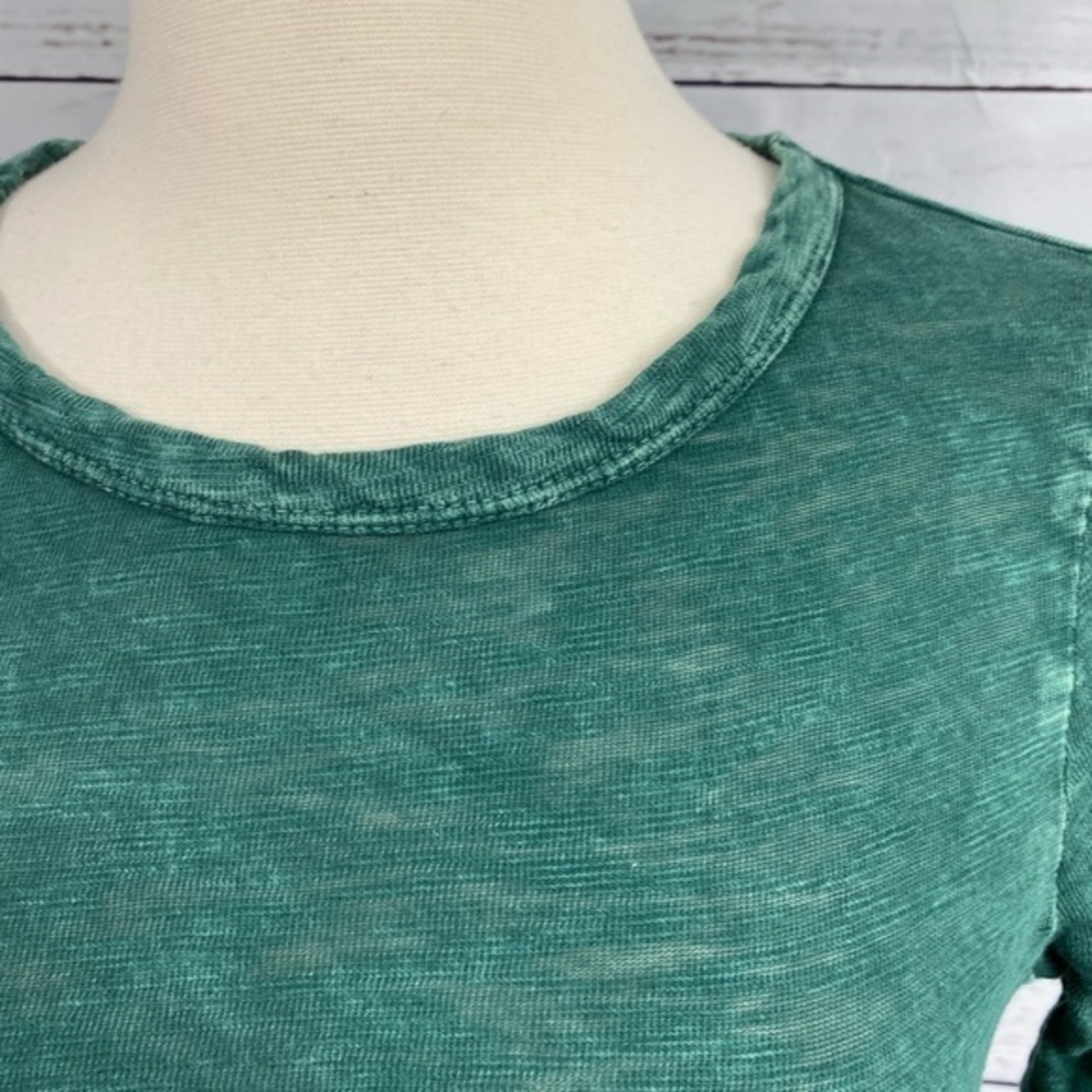 Altar’d State Green Ruffle Long Sleeve Top - Picture 3 of 13